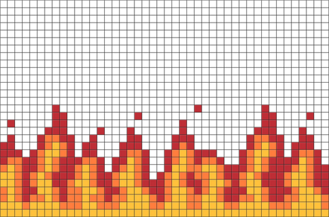 Flames Pixel Art – BRIK