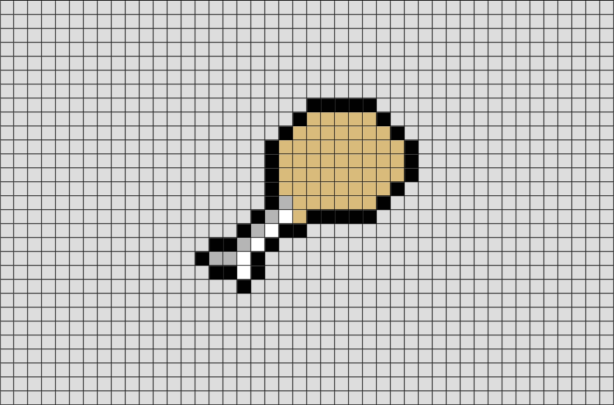 minecraft cooked chicken pixel art