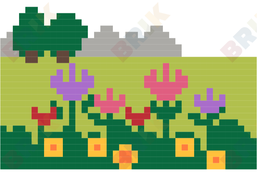 Garden Week Pixel Art Brik