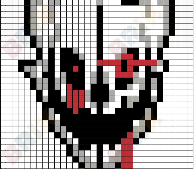 Pixel Art Grid Creepy - Pixel Art Grid Gallery