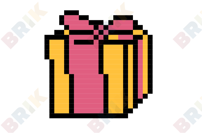 Gift Pixel Art Brik