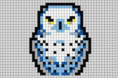 Harry Potter Hedwig Pixel Art – BRIK