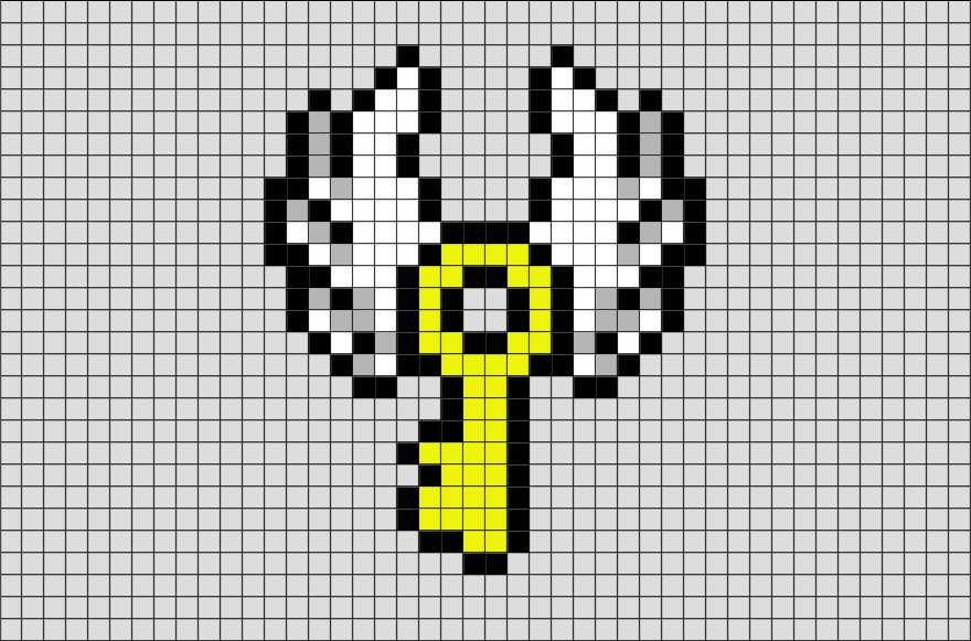 Harry Potter Winged Key Pixel Art – BRIK