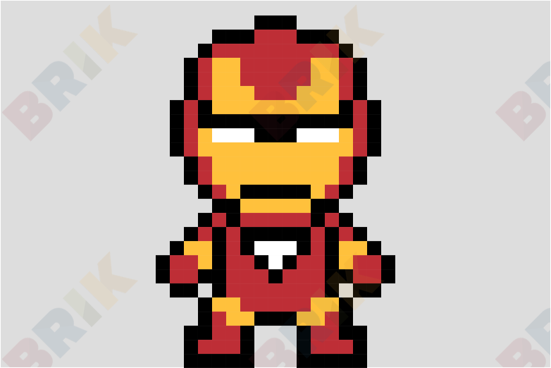 Pixel Iron Man – BRIK