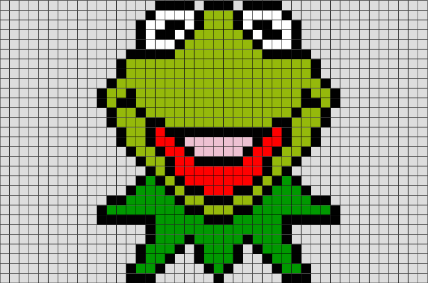 Kermit the Frog Pixel Art – BRIK