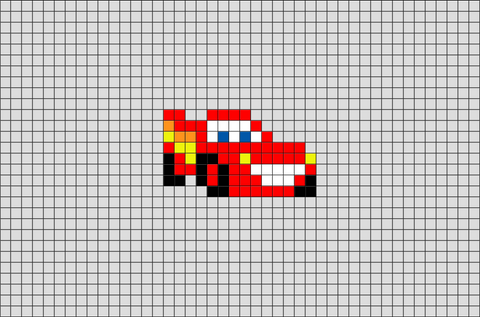 little mac pixel art grid