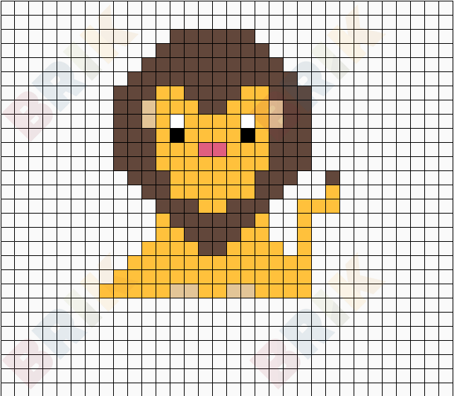 Pixel lion – BRIK