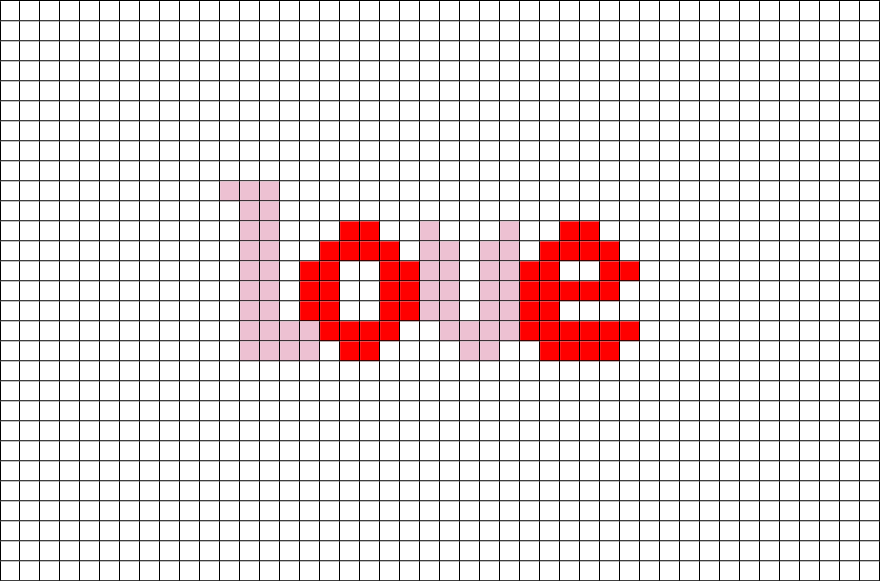 Love Pixel Art Brik