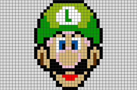 Luigi Pixel Art – BRIK
