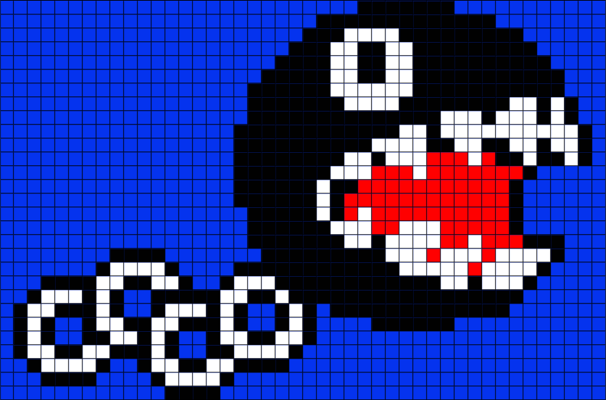 Mario Chain Chomper Pixel Art – BRIK