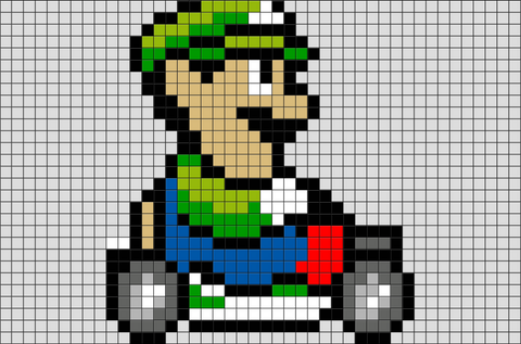 super mario kart luigi sprite sheet