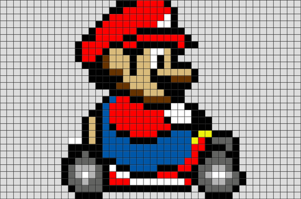 Mario Kart Pixel Art – BRIK