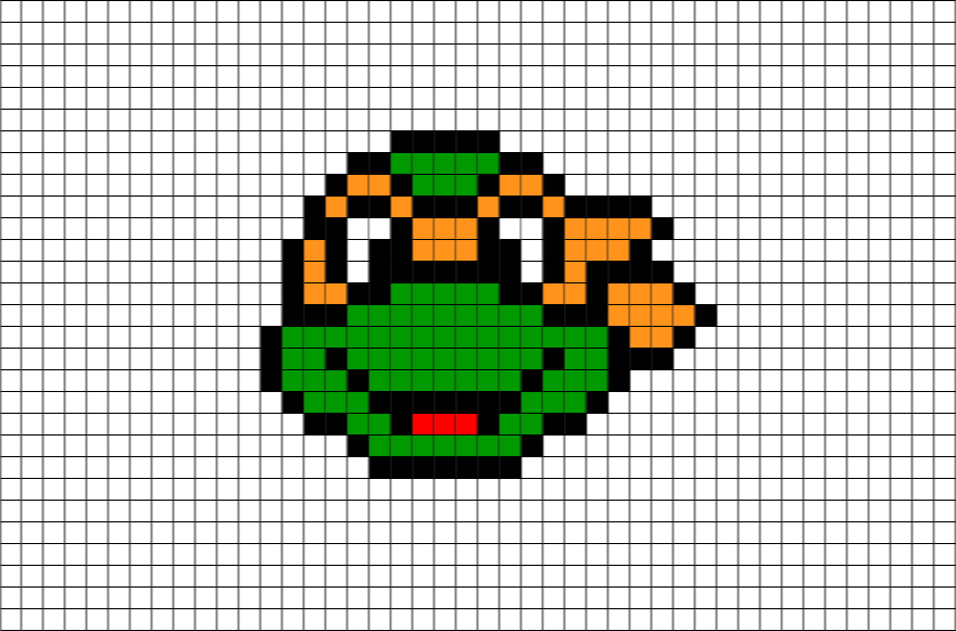 Michaelangelo Pixel Art – BRIK