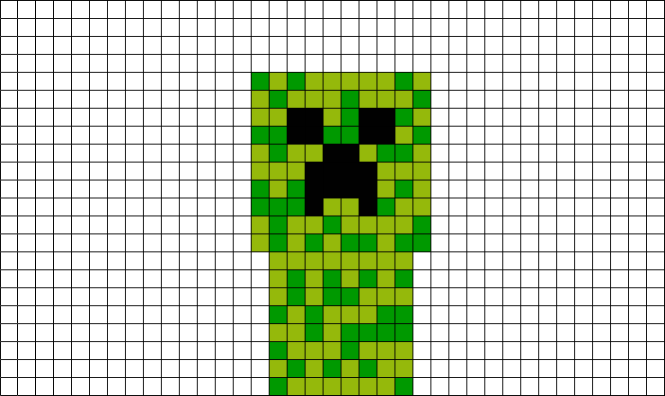 Minecraft Creeper Pixel Art – BRIK