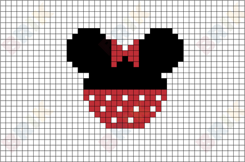 Minnie Pixel Art – BRIK