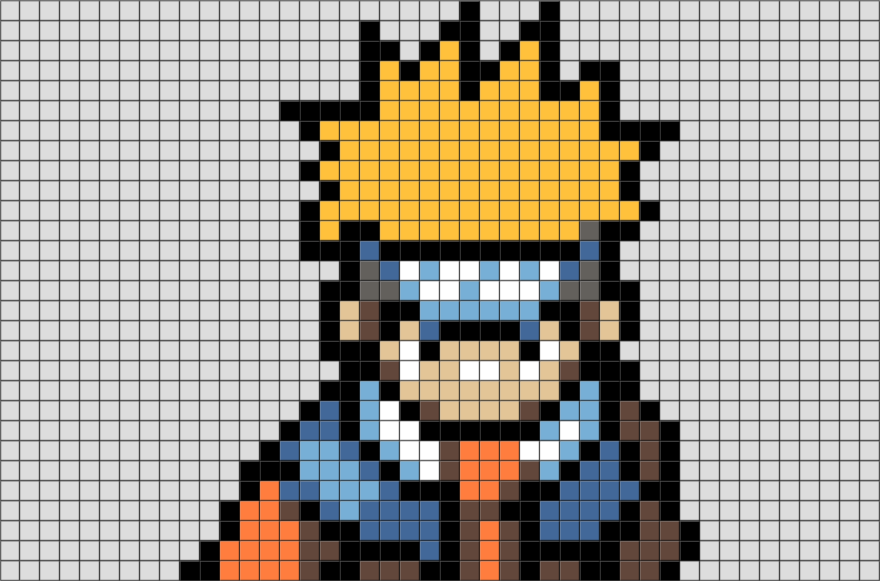 Naruto Pixel Art – BRIK