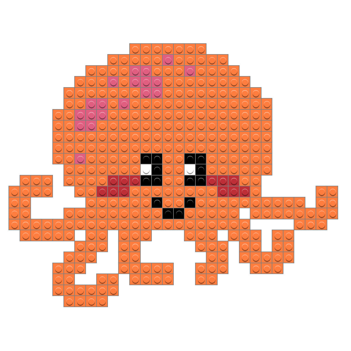 Пиксельный осьминог