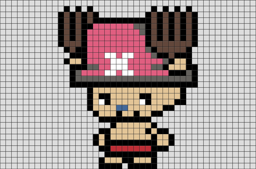 One Piece Chopper Pixel Art – BRIK