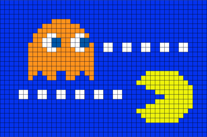 Ms Pacman Pixel Art Brik All in one Photos.