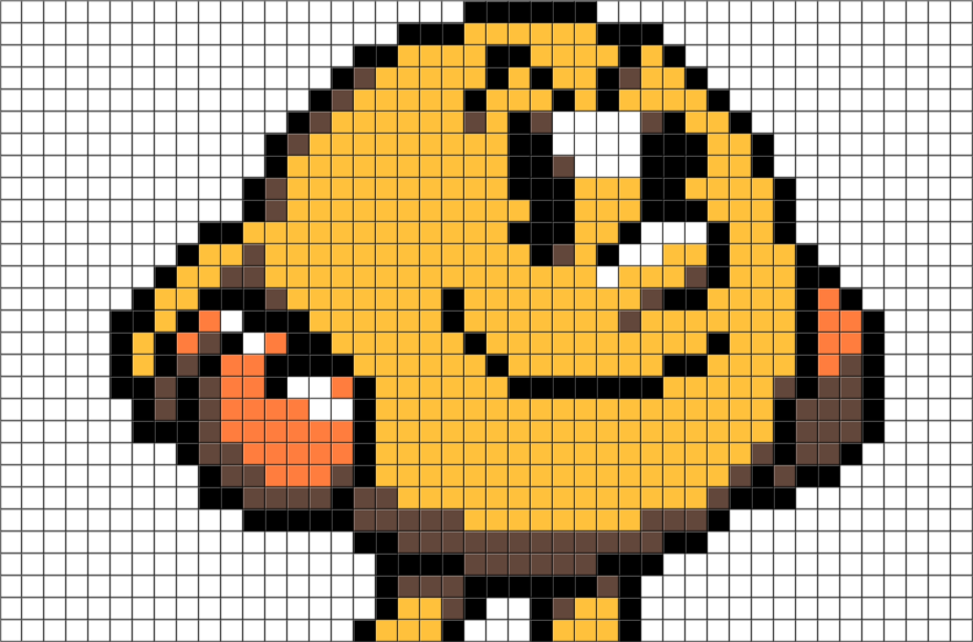 pac man pixel art