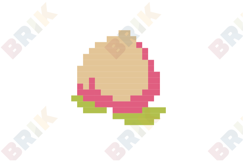 Peach Pixel Art – BRIK