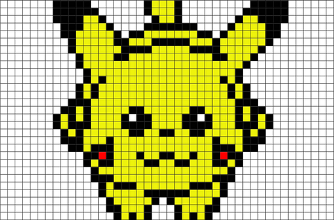 Pikachu Pixel Art – Brik