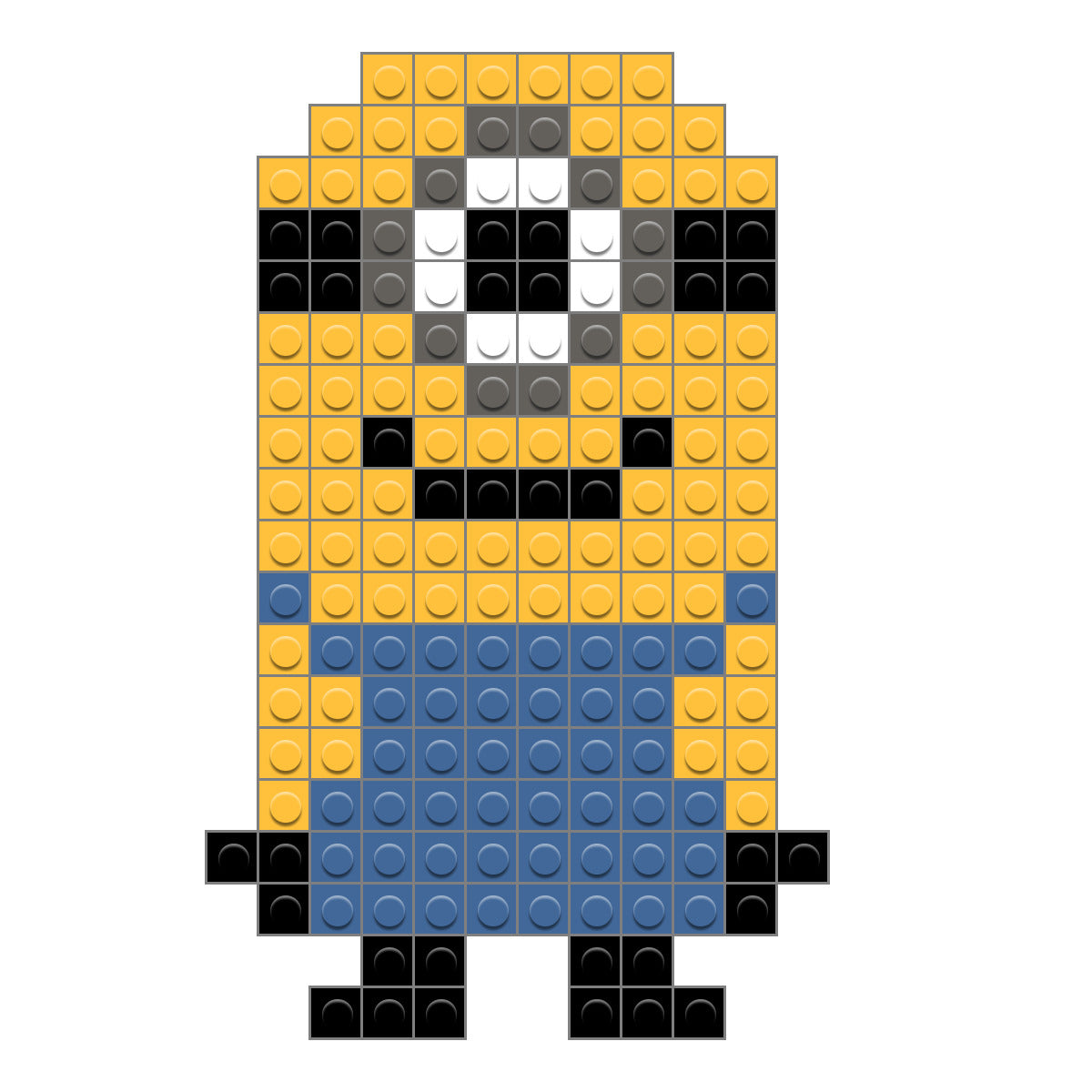 pixel art minion bob