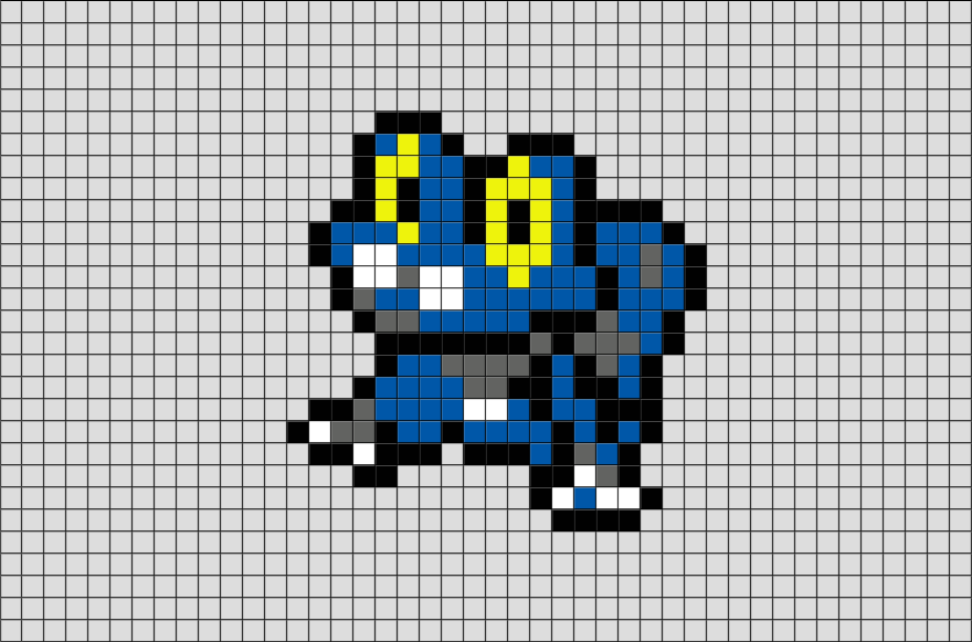 Greninja Pixel Art