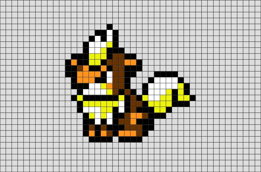 Pokemon Growlithe Pixel Art - BRIK