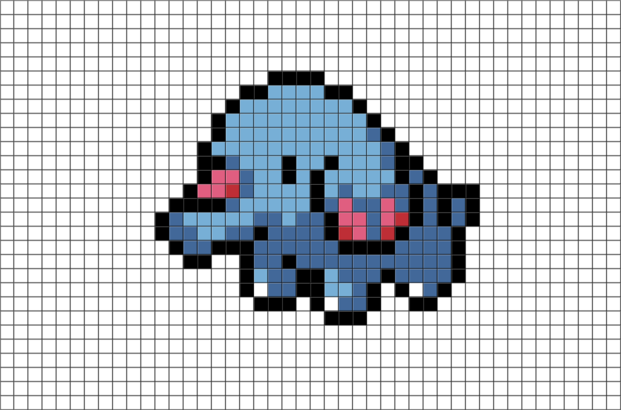 Pokemon Phanpy Pixel Art Brik