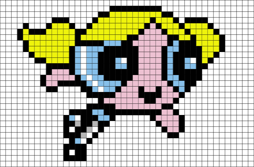 Power Puff Girls Pixel Art – BRIK