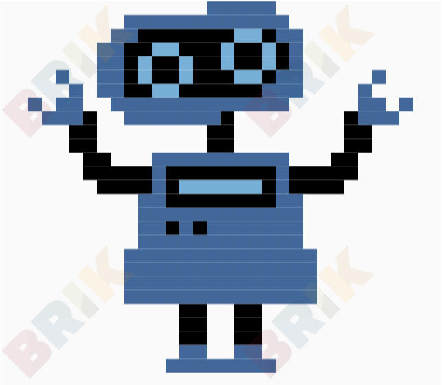 Robot Pixel Art – BRIK