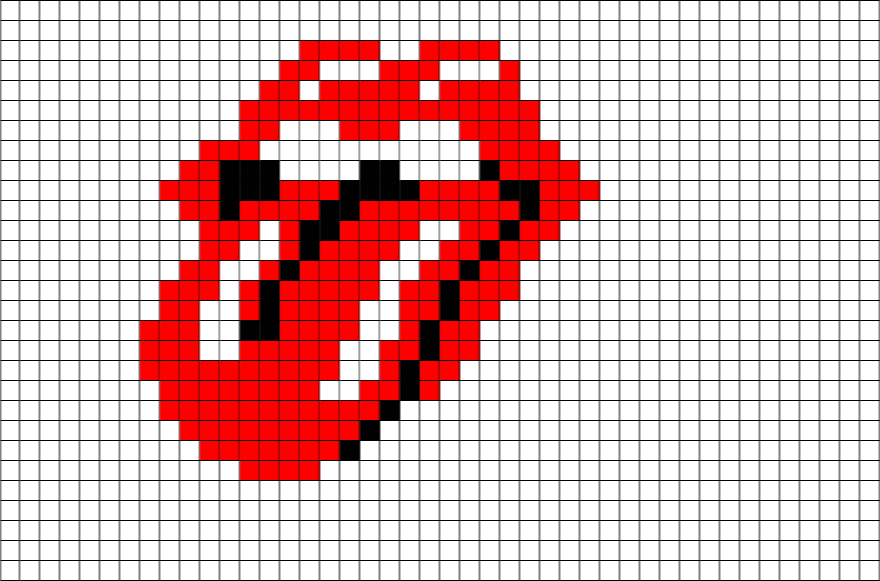 Rolling Stones Pixel Art  BRIK