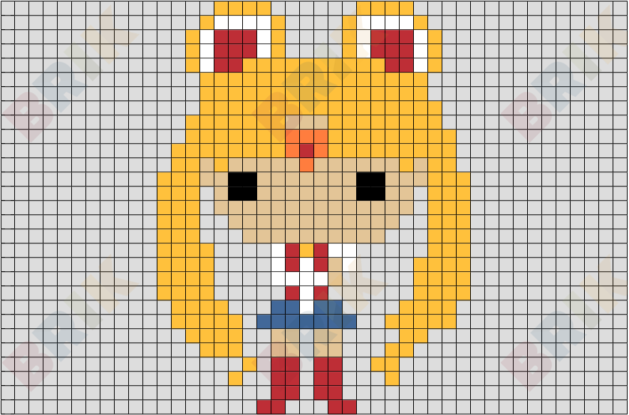 Sailor Moon Cat Luna Pixel Art – BRIK