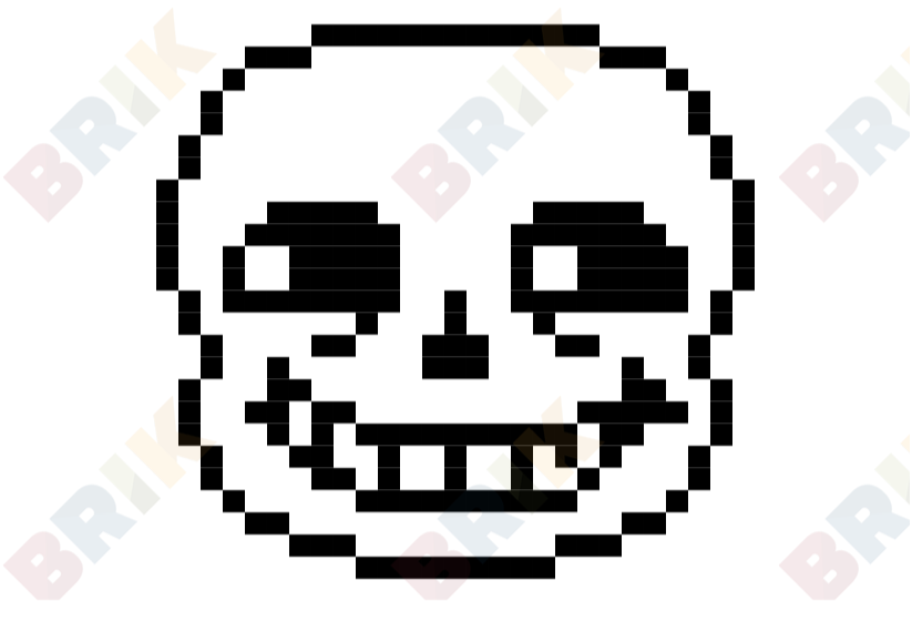 sans pixel art text