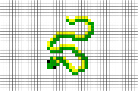 Snake Pixel Art – BRIK