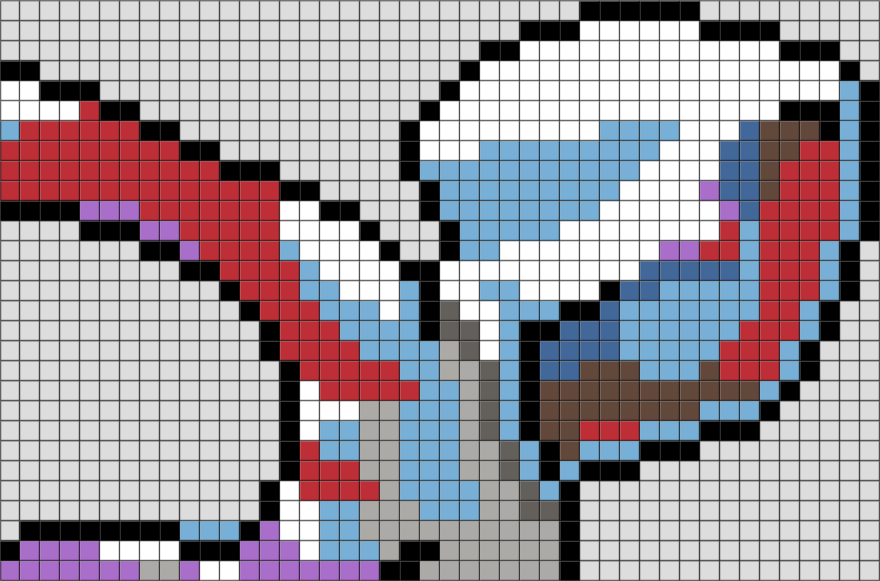 Spider-Gwen Pixel Art – BRIK