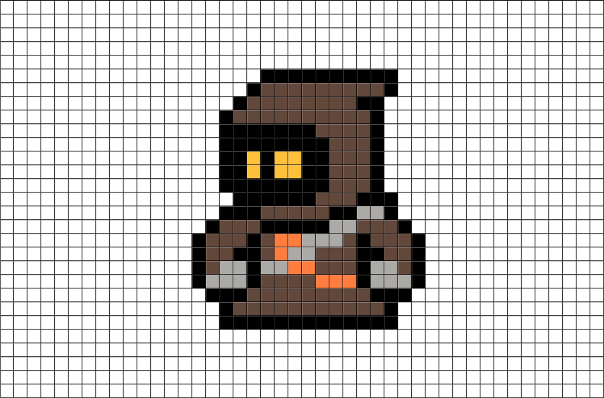 Star Wars Jawa Pixel Art – BRIK