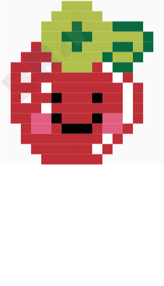 Strawberry Pixel Art – BRIK