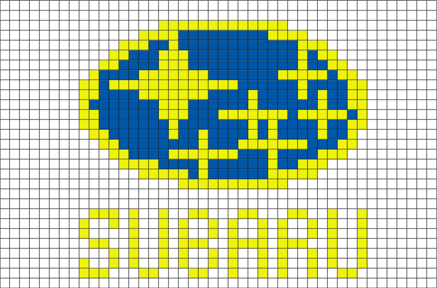 Subaru Pixel Art – BRIK