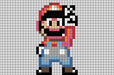 Super Mario Pixel Art Grid - Pixel Art Grid Gallery