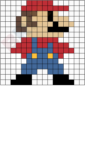 Super Mario Pixel Art Brik