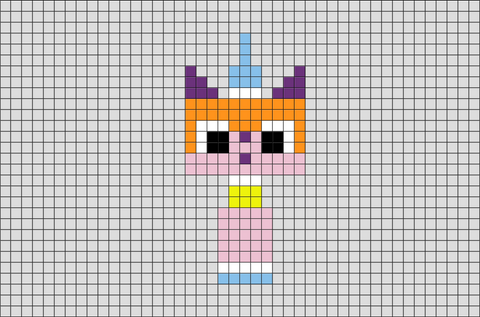 The Lego Movie Unikitty Pixel Art – BRIK