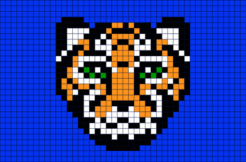 Tiger Pixel Art – BRIK