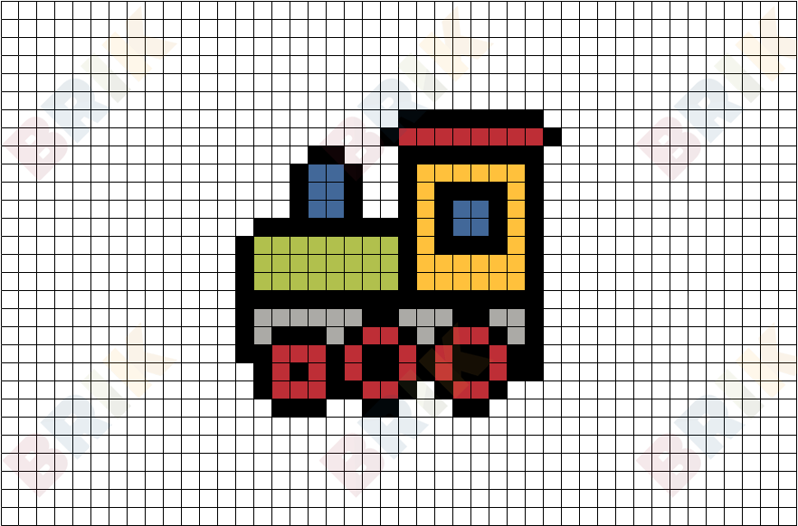 Train Pixel Art – BRIK