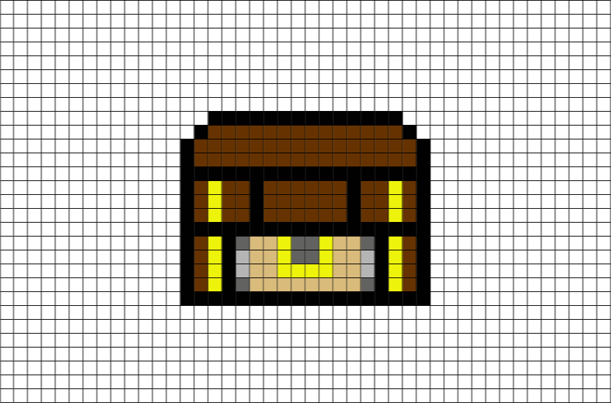 Treasure Chest Pixel Art – BRIK