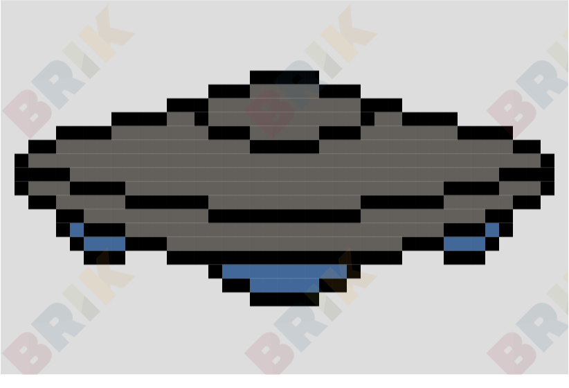 Ufo Pixel Art Brik