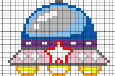 UFO Pixel Art – BRIK
