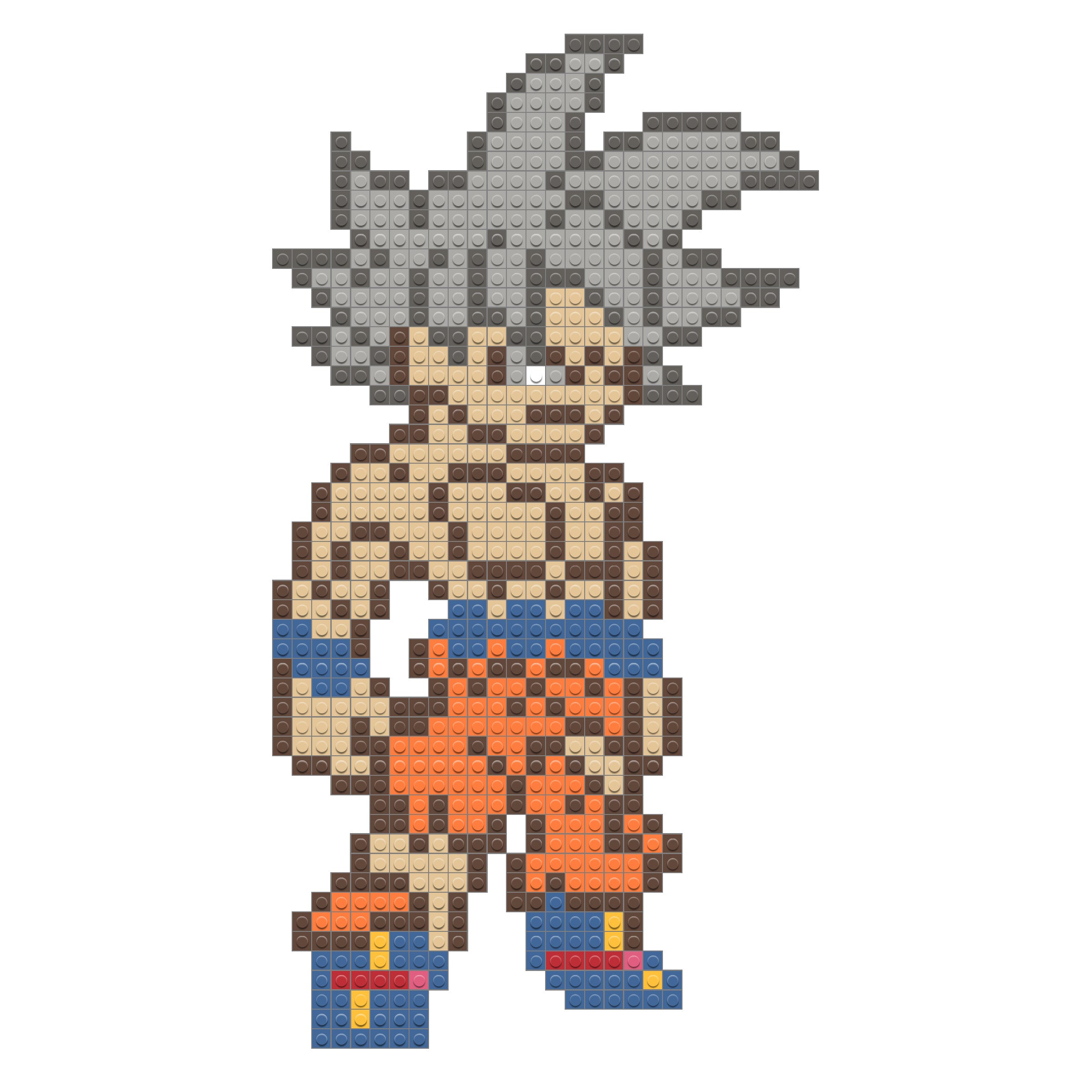 Resultado De Imagen Para Pixel Art Goku Ultra Instint 4404