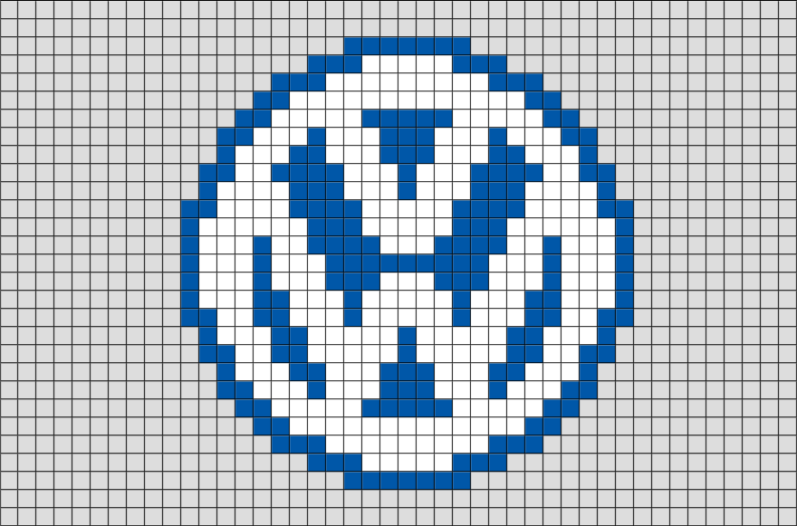 Volkswagen Logo Pixel Art – BRIK